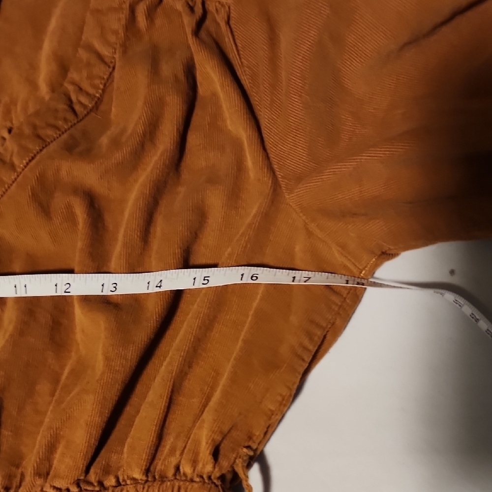 Lucky Brand Brown Mini Dress with Ruffle Hem - Picture 4 of 7